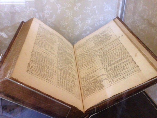 Today's picture: for Shakespeare's birthday, Keats's much-treasured copy of the Bard, from the collection at @KeatsHouse