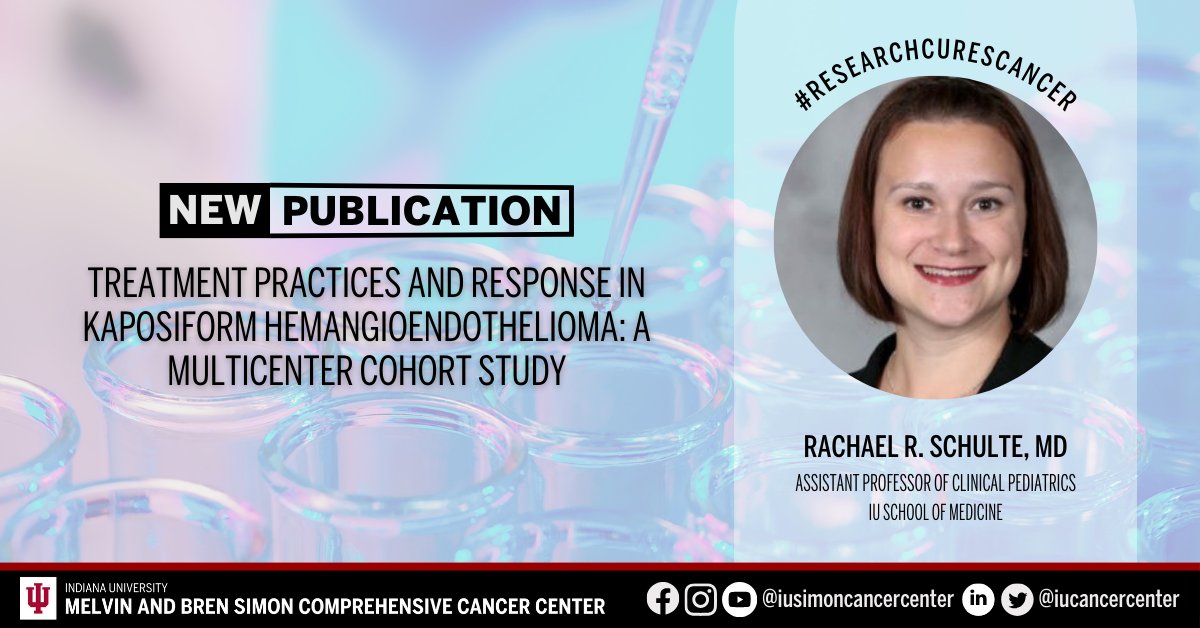 The cancer center’s Rachael R. Schulte, MD, contributed to an article published in Pediatric Blood & Cancer. Learn more: ow.ly/7Kke50R6X5M. #ResearchCuresCancer #NCIcomprehensive