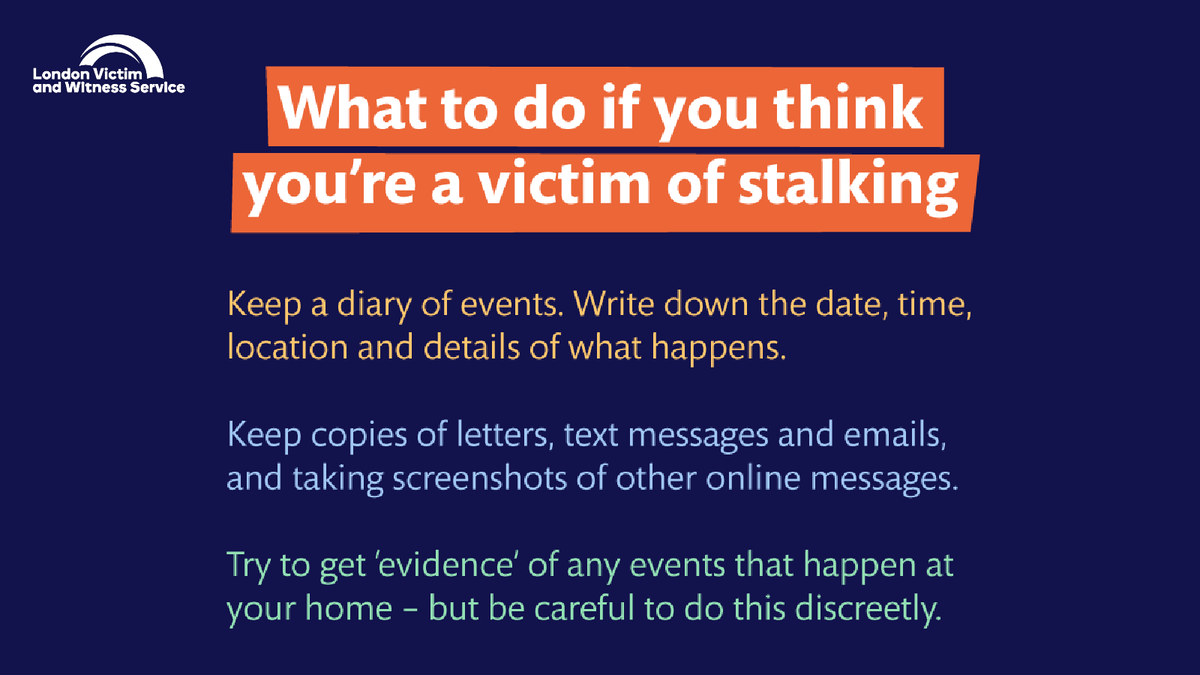 Anyone can experience stalking. Stalkers can be a past spouse, boyfriend or girlfriend, an acquaintance, colleague, or a stranger. Our support is available 24/7. 📞0808 168 9291 💬londonvws.org.uk #JoinForcesAgainstStalking