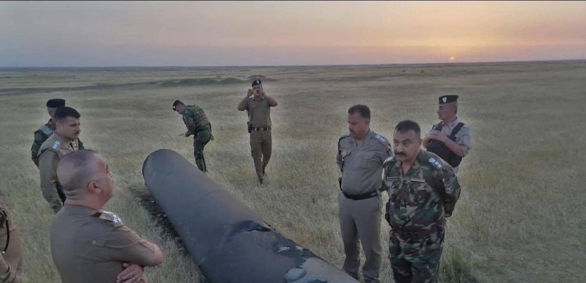 My stomach ! An Iranian ballistic missile was found by the Iraqi army today. One of Iran's missiles that was supposed to target Israeli objectives , but it appears that this missile was struck by thirst and exhaustion and decided to fall in Iraq. #حموم_منصورى