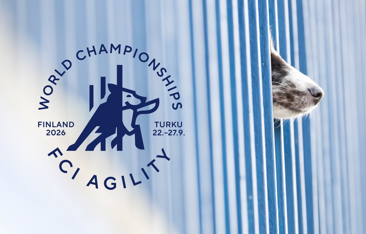 HiekkaGraphics's tweet photo. The Agility World Championships will be held in Finland in 2026. I designed the logo for the competitions. 

#logodesign https://t.co/9HkAjlWeLo