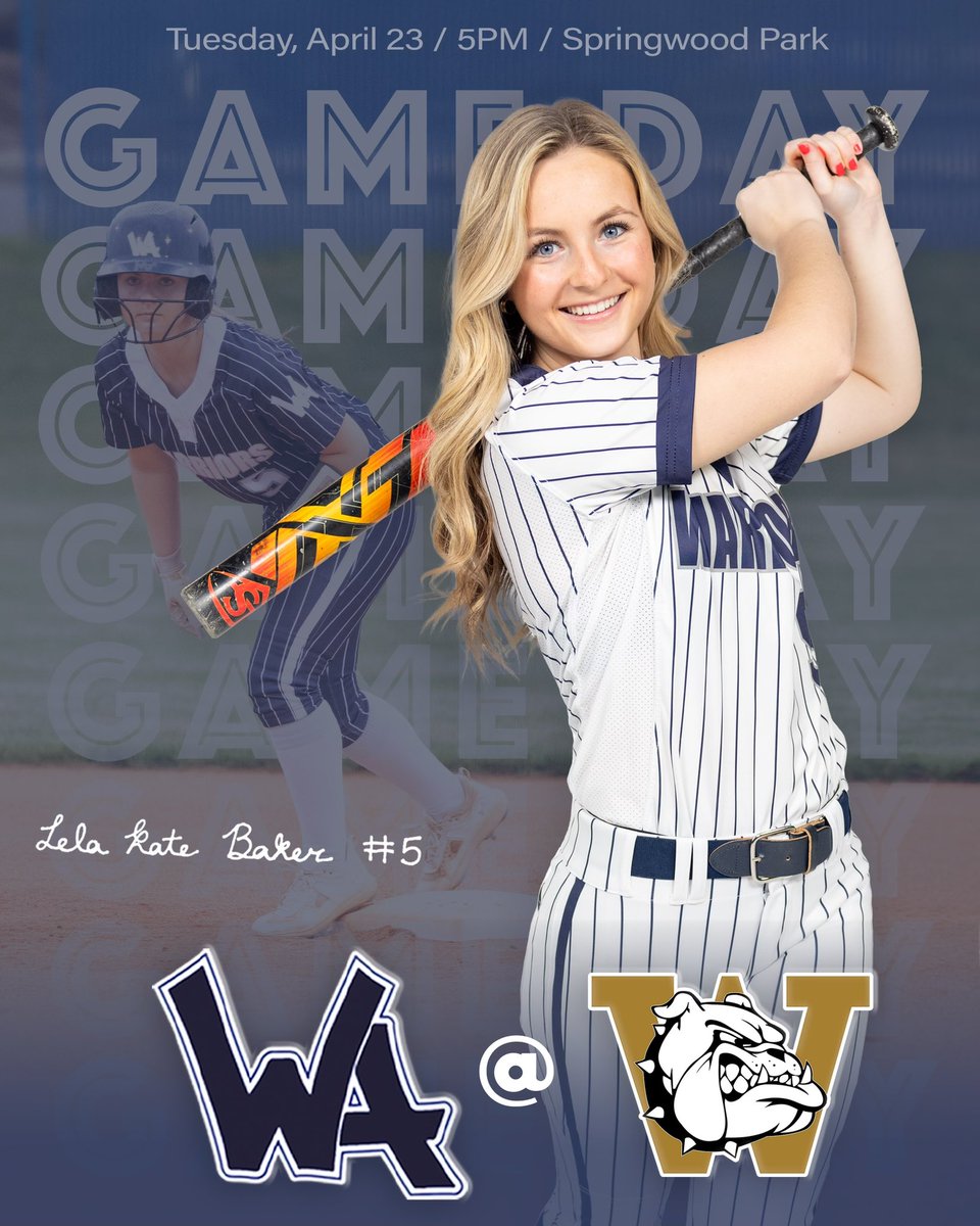 DubASoftball's tweet photo. GAME DAY # 1️⃣7️⃣

🆚 | Williams (Conference)
📍 | Burlington, NC
🏟️ | Springwood Park
🕔 | 5:00pm 

#RollWarriors #Team2024 #GameDayBestDay
🥎💙 https://t.co/vPRKyhzLCP