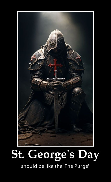 Brianism1967's tweet photo. #StGeorgesDay #ThePurge https://t.co/gkHh0QW43x