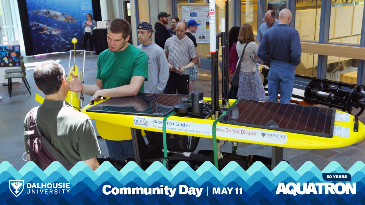 Celebrating 50 years of the Aquatron at @DalhousieU! Join us on May 11 for a free community day. From touch tanks & face painting to ocean glider demos & tours, there will be programming & activities to meet the interests of every #ocean enthusiast. ⬇ dal.ca/dept/aquatron/…