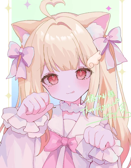 描かせていただきありがとうございました表情差分たくさん描きたくなっちゃうくらい可愛いお顔を描けました(作品の一部をトリミングして公開しております)#Skeb 