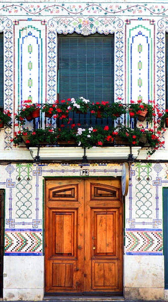 Cabanyal neighborhood. Details. Valencia. Spain.