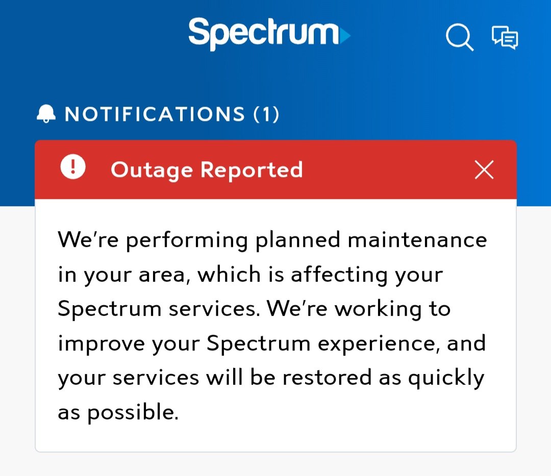 Ohhhhhh Spectrum, your timing sucks. #wifi #spectrumdown #spectrum