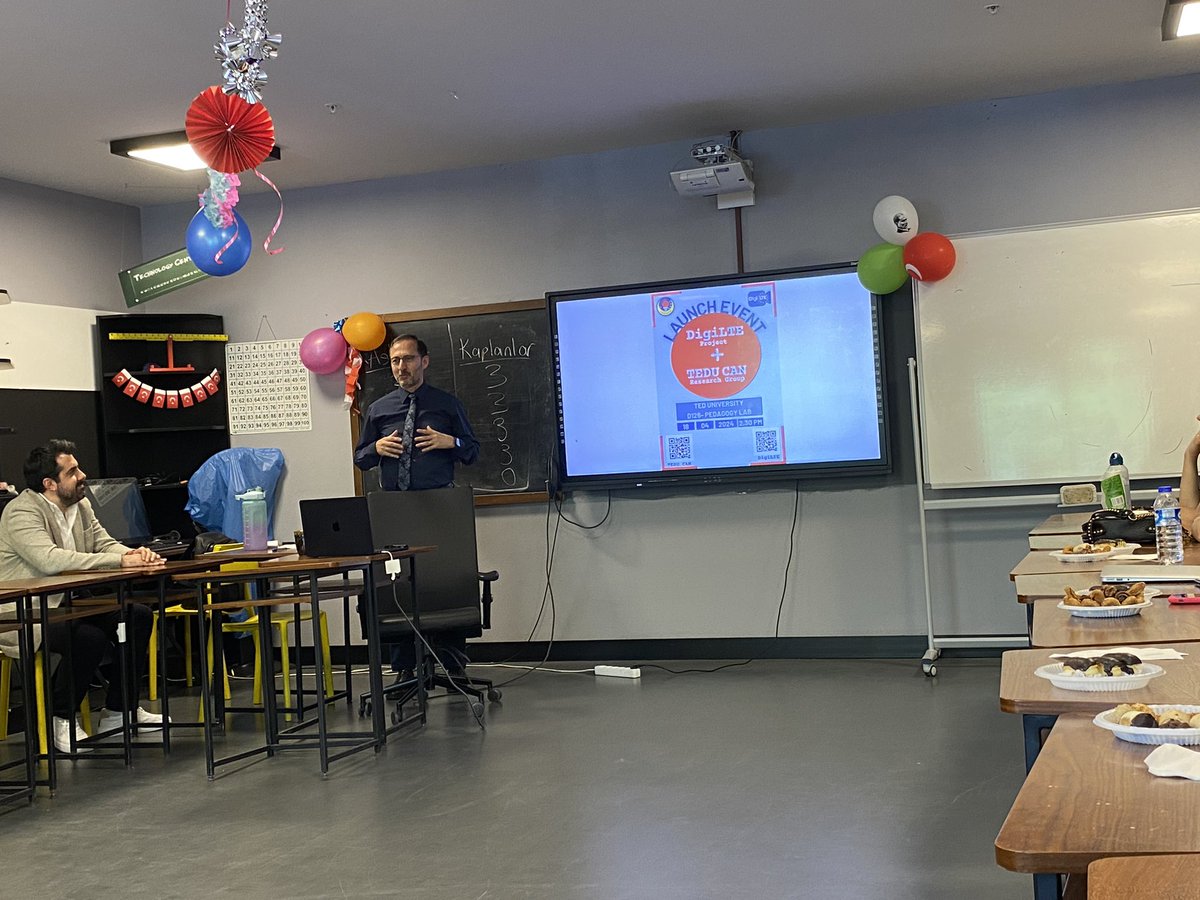 TEDU_CAN's tweet photo. On April 18, 2024, Thursday, a launch event for the DigiLTE Project and TEDU-CAN Research Group was held at TED University. The opening speech of the event was delivered by the Dean of the Faculty of Education, Prof. Dr. Erdinç Çakıroğlu. ++ https://t.co/hf4UYR36wc