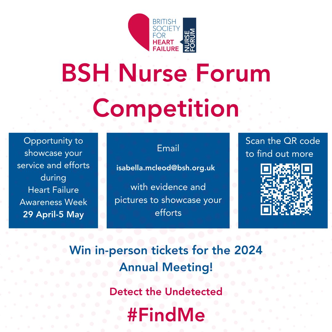 Join in with #HFAW and enter the BSH Nurse Forum competition! Opportunity to showcase your service and efforts. Find out how you and your team can get involved here: bsh.org.uk/nurse-forum-co… #25in25 #FreedomFromFailure #FindMe