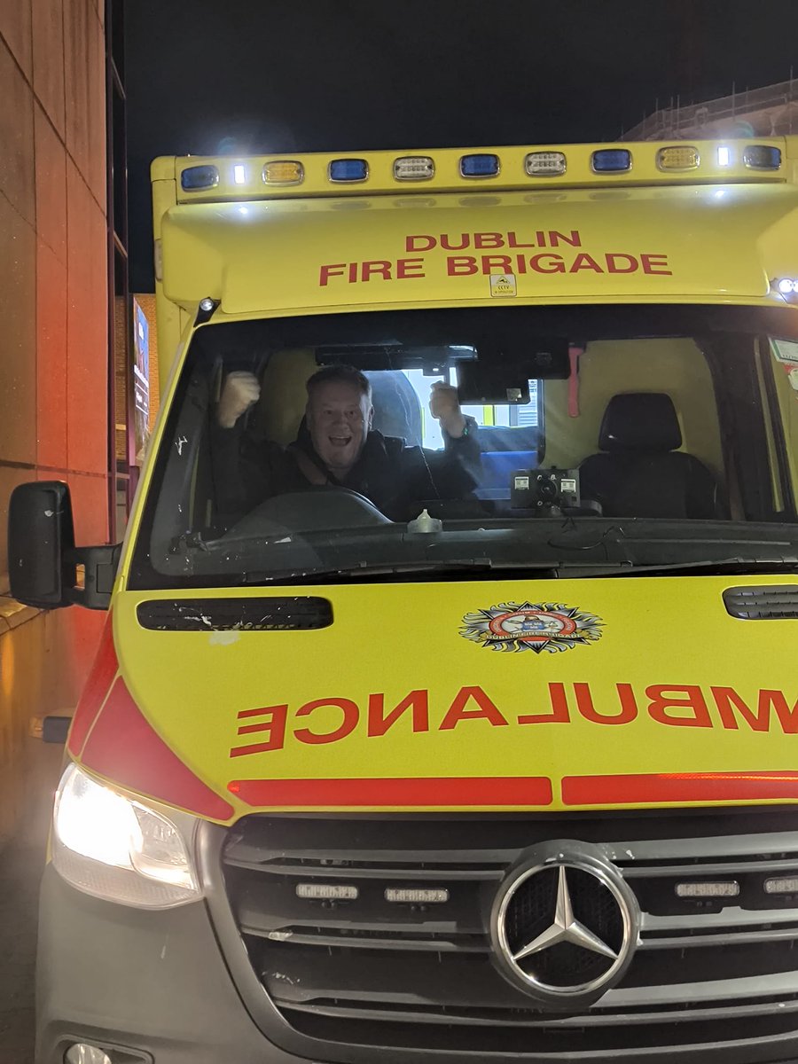 Last ambulance duty completed for Firefighter/Paramedic Jim Sargent who retires later this week after 32 years of service
