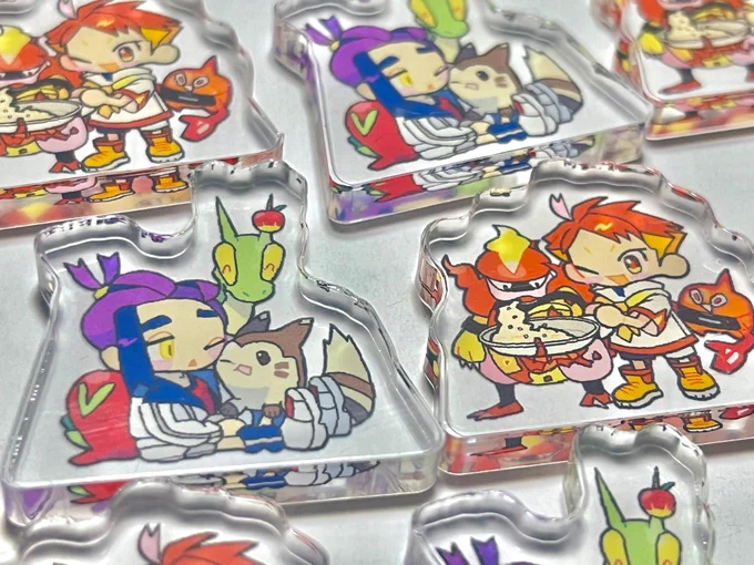 5月夢ポケ頒布のアクリルグッズたち 並べた 