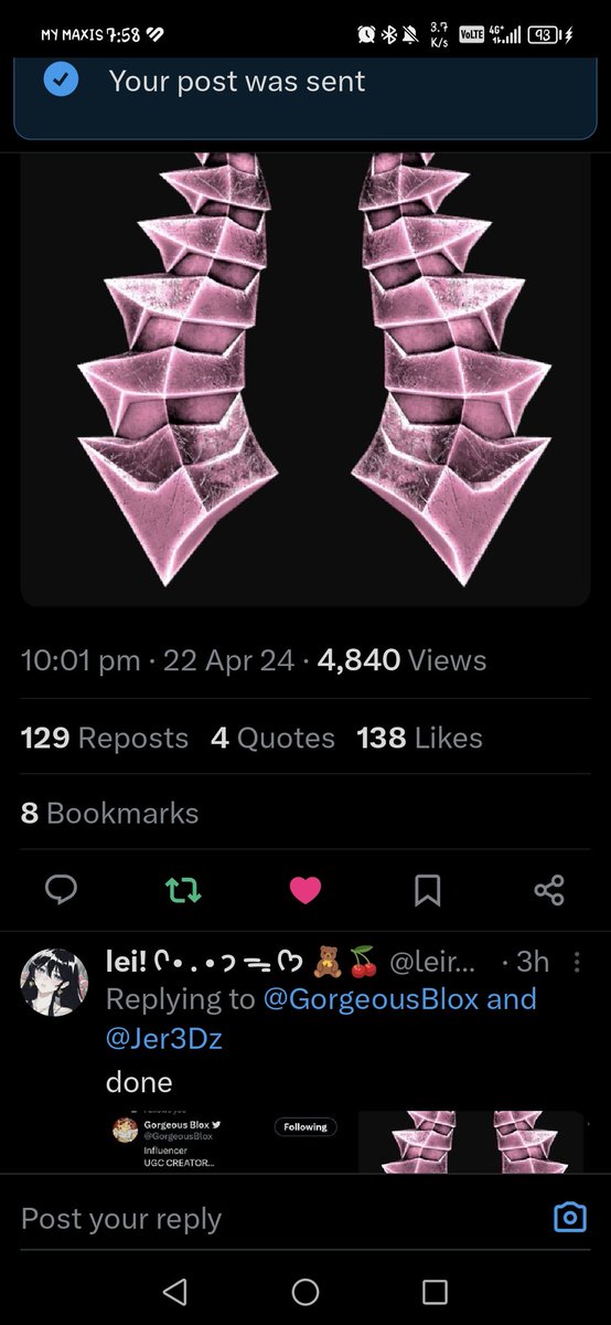 PolarBearPoBe's tweet photo. @GorgeousBlox @Jer3Dz Done! This is so prettyyyy https://t.co/EU3AbIE6nO