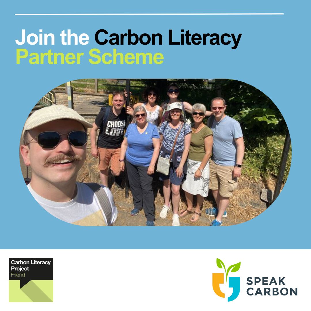 Thank you to Speak Carbon for its support as a Friend of The Carbon Literacy Project! The Friend tier of our Partner Scheme is open to those who want to support us for as little as £1 a day. 🌎 📧 Interested? Email giving@carbonliteracy.com. Donate at: donate.biggive.org/campaign/a0569…