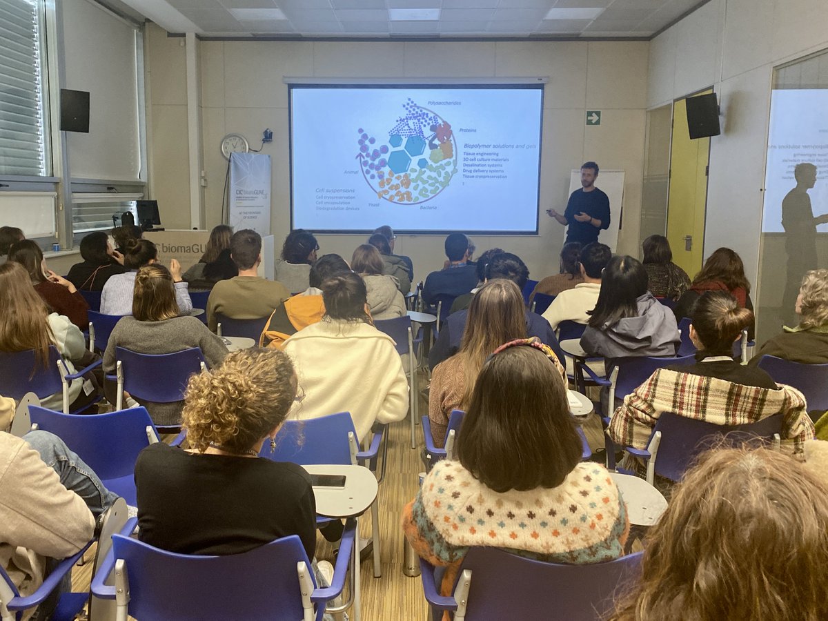 CICbiomaGUNE's tweet image. 🤩 Big thanks to Prof. Francisco M. Fernandes from the @Sorbonne_Univ_ for sharing your knowledge with us at today's #seminar titled "#Directional freezing of #biological matter: implications in #biofabrication and #cryobiology"

👏 It has been a real pleasure!

@lcmcp_paris