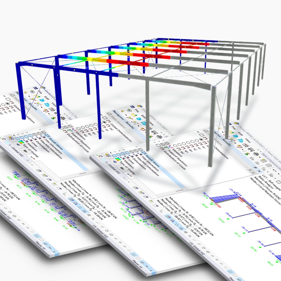 🏗️ New Model Alert: Steel Hall Available for Download! 📥

ℹ bit.ly/3UtC1fg

#SteelHall #StructuralDesign #RFEM6 #RSTAB9 #EngineeringExcellence #Dlubal