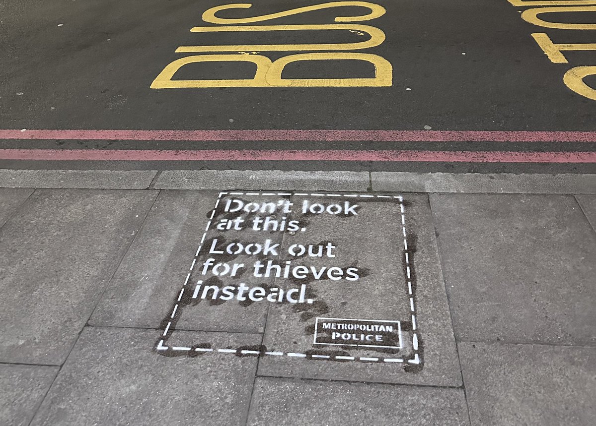 Have you spotted our floor stencils across the borough? They are a reminder to always look up, look out and keep your valuables in a safe place when you’re out. In an emergency always call 999. In non-emergencies you can report anonymously at crimestoppers-uk.org