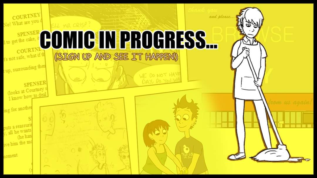 Kyle_M_Bennett's tweet photo. Hey, for everyone who’s read the first Browse n’ Buy comic, created by me and @MeganRPotter, or for those interested, we’ve set up a page to give updates and insights into the creative process, follow to find out more about issue 2!
@Browsenbuycomic https://t.co/1SeedQcEc1