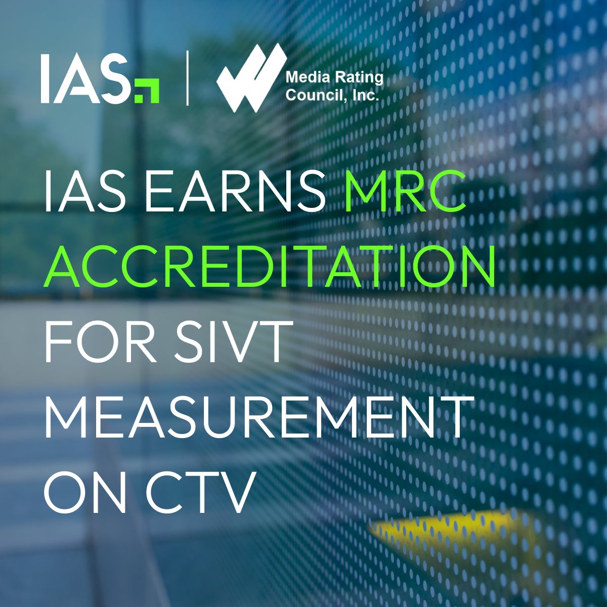 IAS has been accredited by the Media Rating Council (MRC) for sophisticated invalid traffic (SIVT) filtration on CTV, adding to our growing list of MRC-approved products for CTV. Read more: integralads.com/news/ias-earns…