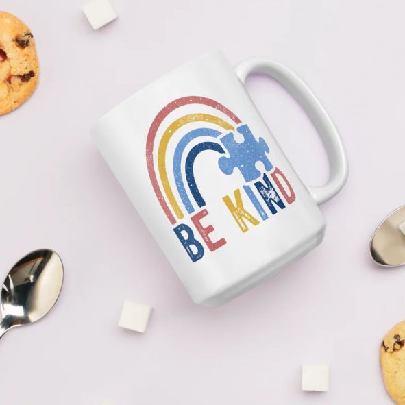 #AutismAwarenessMonth is almost over, but you can show your support for #autismawareness anytime, anywhere with our Be Kind Mug! Get yours today at farmifiedapparel.com

#autism #autismspectrumdisorder #bekind # #mug #coffeemug #asd #autismacceptance