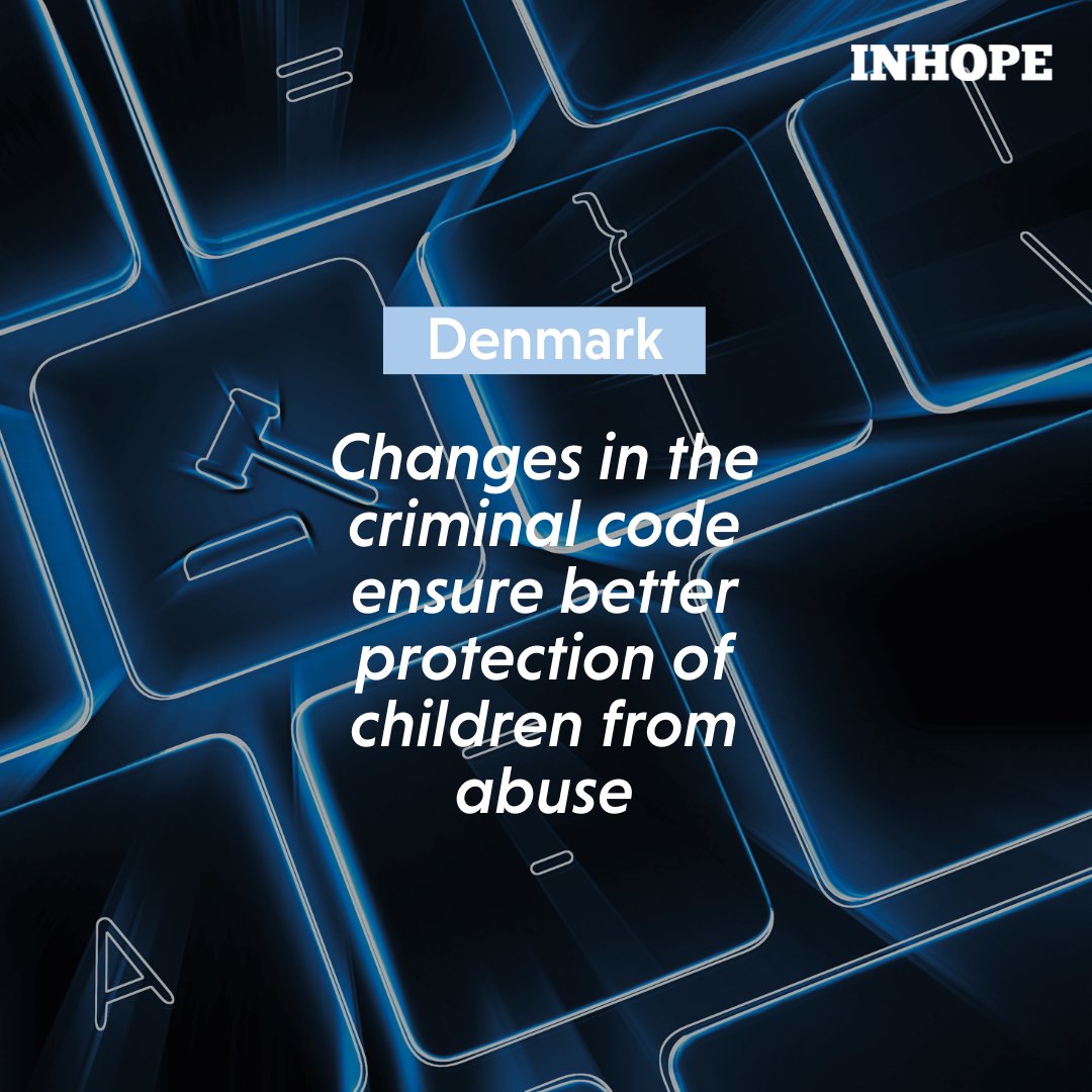 Denmark steps up child protection online! New laws, championed by Save the Children Denmark - @redbarnetdk, criminalise grooming and sextortion and enhance awareness. 

Check out the legislation changes and their advocacy efforts ➡️ bit.ly/3QxCGcd

#hotlineofthemonth