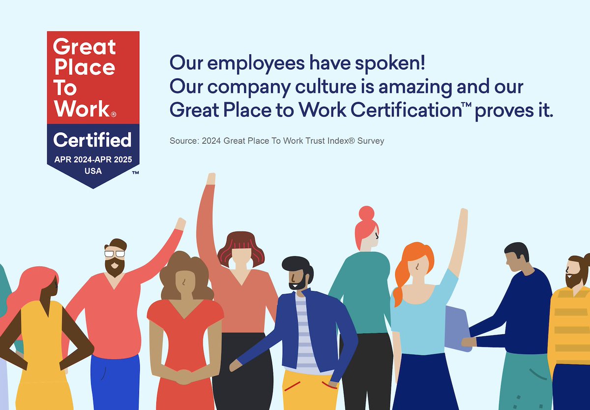 It's official! GPS Capital Markets, LLC is Certified™ by Great Place To Work US, again!

🔻This is a testament to the unique culture, career opportunities and work-life balance that has been established at GPS. 🔻

#GPTWCertified #GPSCapitalMarkets #GreatPlaceToWork