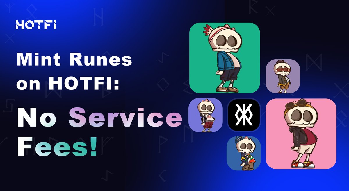 🙇Join #HOTFI in ushering in a new era with the launch of our #Rune forging feature, coinciding with #BTC's halving!🪙 🗼To show our appreciation to the #Rune lovers, #HOTFI will keep transaction service fees at zero! ⛅️Start forging your newest #Runes now: