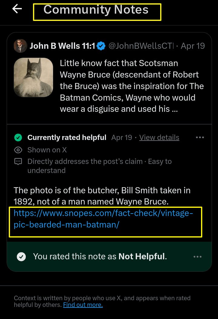 Seriously!!!!! Whomever was the 'Reader' who put the Community Note on my Re-Post. Please, NEVER call yourself a RESEARCHER, if you're 'go to site' for Fact Checking is George Soros owned SNOPES 😂😂😂😂😂 Pathetic.