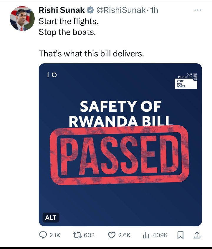 NdayisengaFesto's tweet photo. Start the flights.
stop the boats

that's what this bill delivers 

Inyangarwanda ziriyahura 😂😂😂😂😂 https://t.co/oGqK5KfGIm