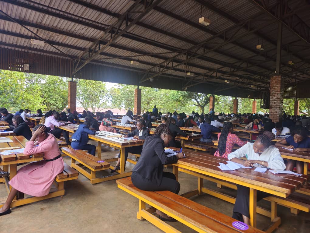The written pre entry exams took place at Janani luwum Hall.