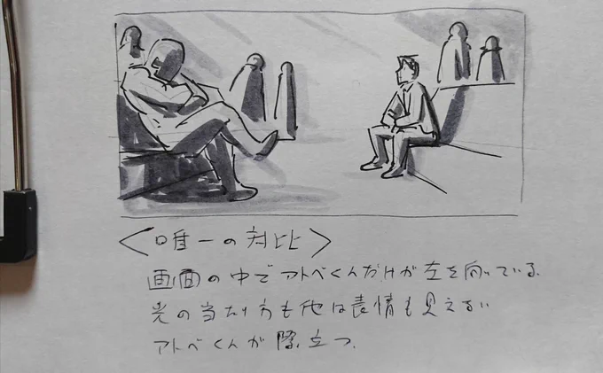 夕飯後のお勉強 構図 