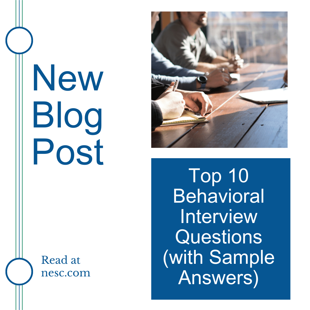 Behavioral interview questions show how you've reacted to situations in the past - and how you'll do in the future. Are you ready? 

#NESCStaffing #JobInterviewTips #JobInterviewQuestions #JobInterviews