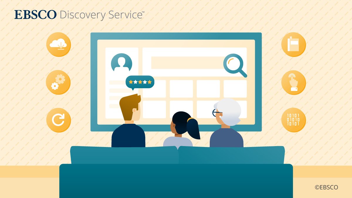 ¡No te pierdas la oportunidad de descubrir la nueva versión de EBSCO Discovery Service (EDS) hoy martes 23 de abril! 

¡Únete a nosotros! 🔗 ow.ly/pUc850RkOZL  #EBSCO #EDS #Bibliotecología #Capacitación