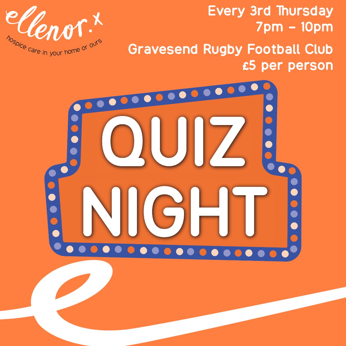 Book your place now for our May Quiz Night and put your knowledge to the test! 🎉 Gather your team and join us for an evening of fun and friendly competition. Spaces are filling up fast, so don't miss out! ellenor.org/support-us/get…  #QuizNight #TriviaTime #Teamellenor