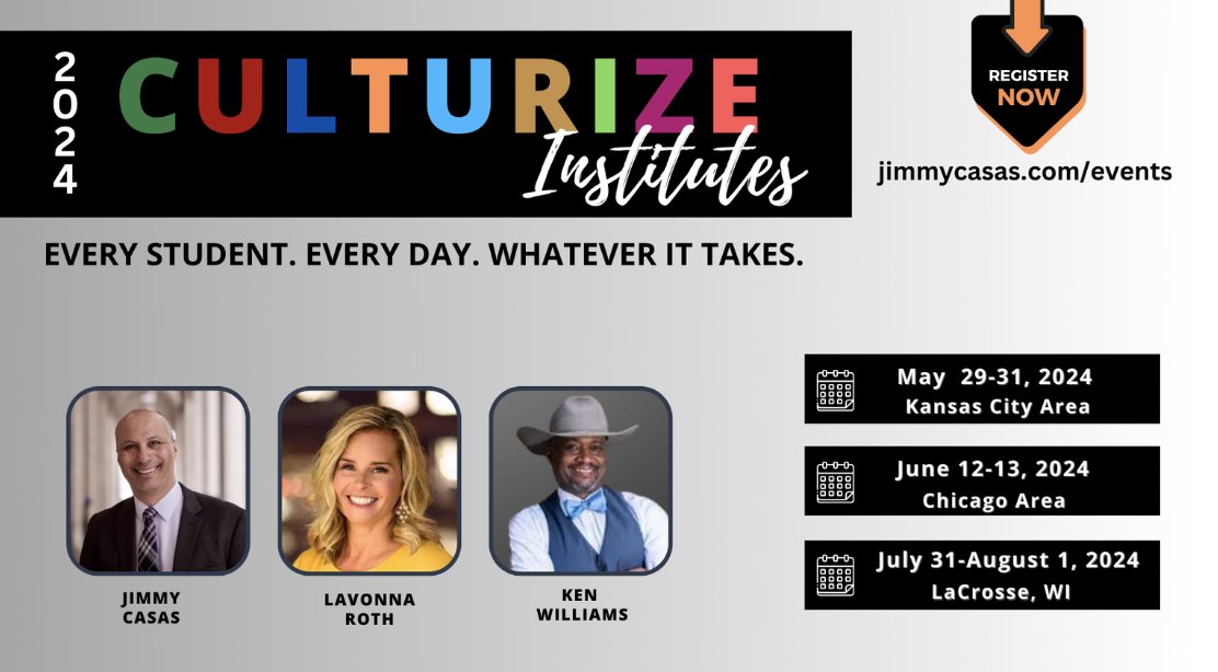 Pumped to connect with passionate educators this summer for our Culturize Institutes. Join us for two days of learning and inspiration in the cities below. Register today at firsteducation-us.com/culturize-inst… #Culturize