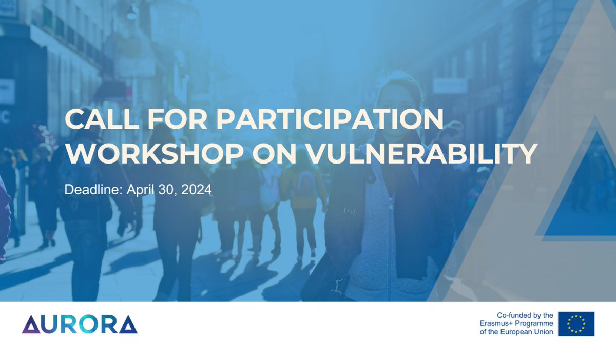 🧐What do cardiovascular immunology, psychology, epidemiology & American studies have in common? 🩺Created under the #Health & Well-being hub within #Aurora2030, these topics are part of the Aurora Workshop on #Vulnerability on 30 May at @UninaIT 👉🏼 i.mtr.cool/yadojoufbq #SDG3