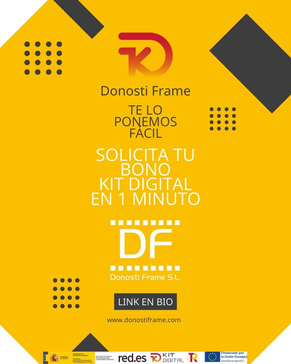 DONOSTIFRAME's tweet photo. ¿Por qué elegirnos?

Somos expertos en la tramitación del Kit Digital.

Ofrecemos un servicio rápido, eficaz y sin complicaciones.

¿A qué esperas?

#KitDigital #Digitalización #Ayudas #Emprendedores #Pymes #SinPapeleo #DonostiFrame https://t.co/MrFXByEcJG