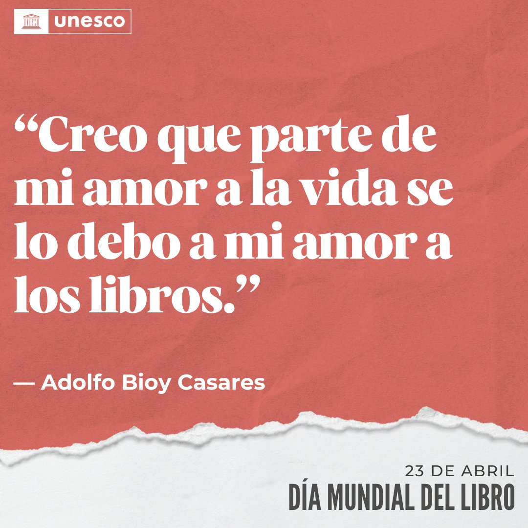 UNESCO_es's tweet photo. Desde provocar un cambio social hasta construir una cultura de paz, los libros tienen el poder de transformar el mundo.

¡Así que agarra un libro y disfruta de la palabra escrita!

¡Hoy es el #DíaMundialDelLibro!

https://t.co/npAxulY4tX #DíaDelLibro https://t.co/MZhFYBO5VY