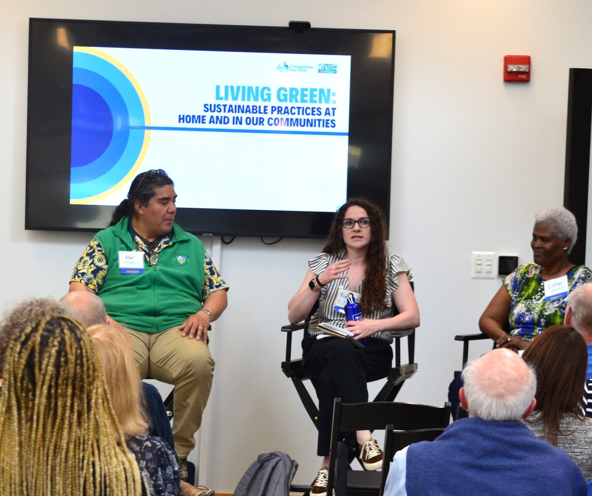 #ICYMI In honor of #EarthMonth, the Chesapeake Bay Trust held a panel discussion about #sustainableliving. We learned about #communitystewardship, #gardening, #composting, #wastereduction and more! Small changes can lead to big improvements if we all work together!