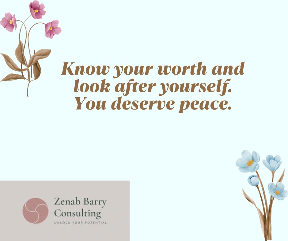 You deserve peace. zenabbarryconsulting.com #peacewithin #PeaceAndLove #peaceofmind #SelfWorth #Authenticity #beyourself