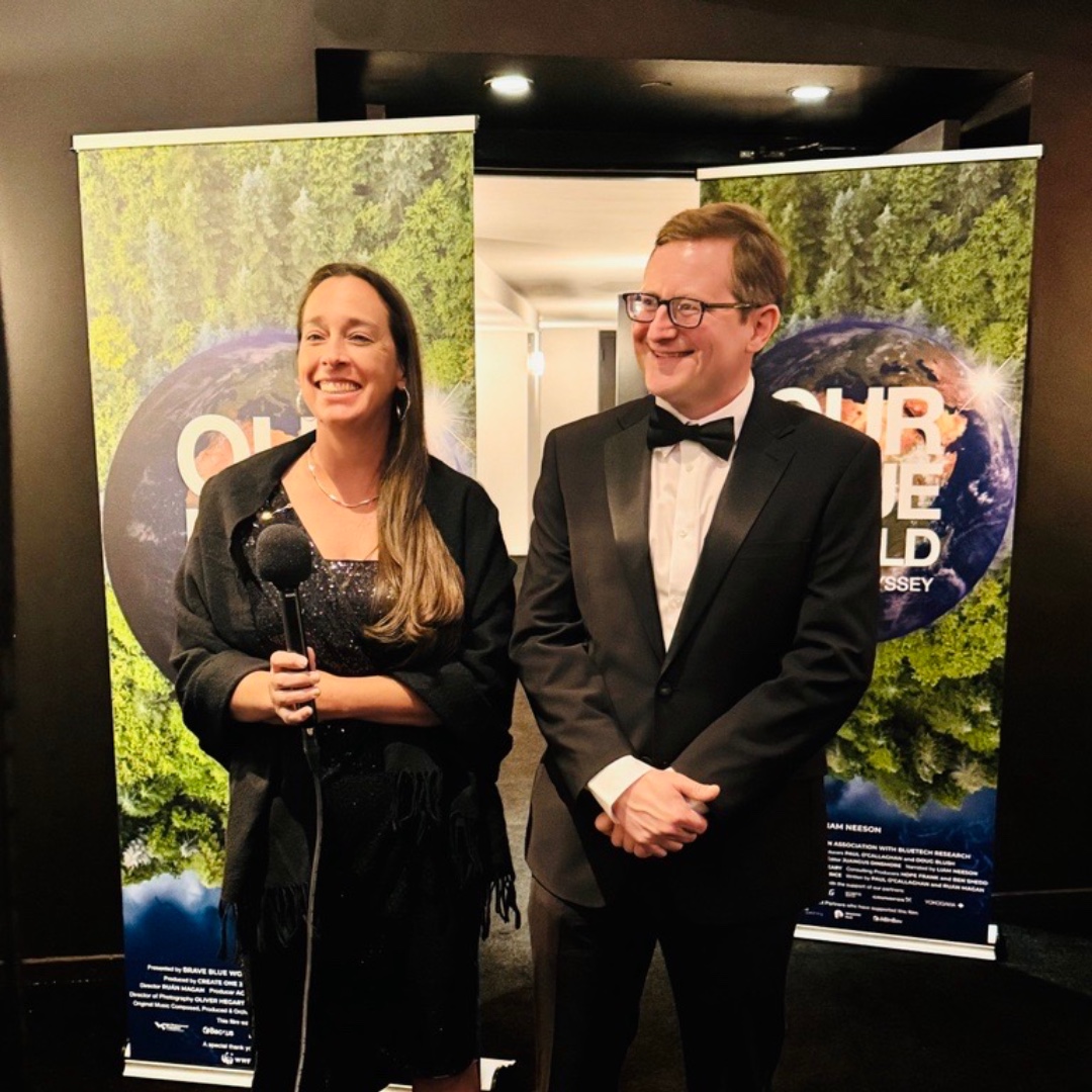 WEForg's tweet photo. Last night we attended the premiere of the documentary film, "Our Blue World: A Water Odyssey," in New York City! Check out the trailer for a sneak peek of the film: https://t.co/WInXdDmLIW
#OurBlueWorld #WeAreWater #watercommunity https://t.co/JVrciBTWq0