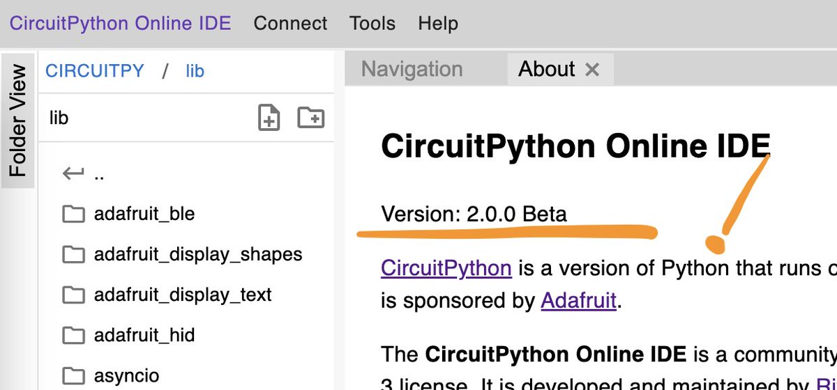 River___Wang's tweet image. 🚀🌟🎉 CircuitPython Online IDE 2.0.0 Beta has just been launched! 🎉🌟🚀
Try it out at:
urfdvw.github.io/circuitpython-…
You if you had version 1 in your bookmarks, the old link is also jumping to the new version now.
#CircuitPython