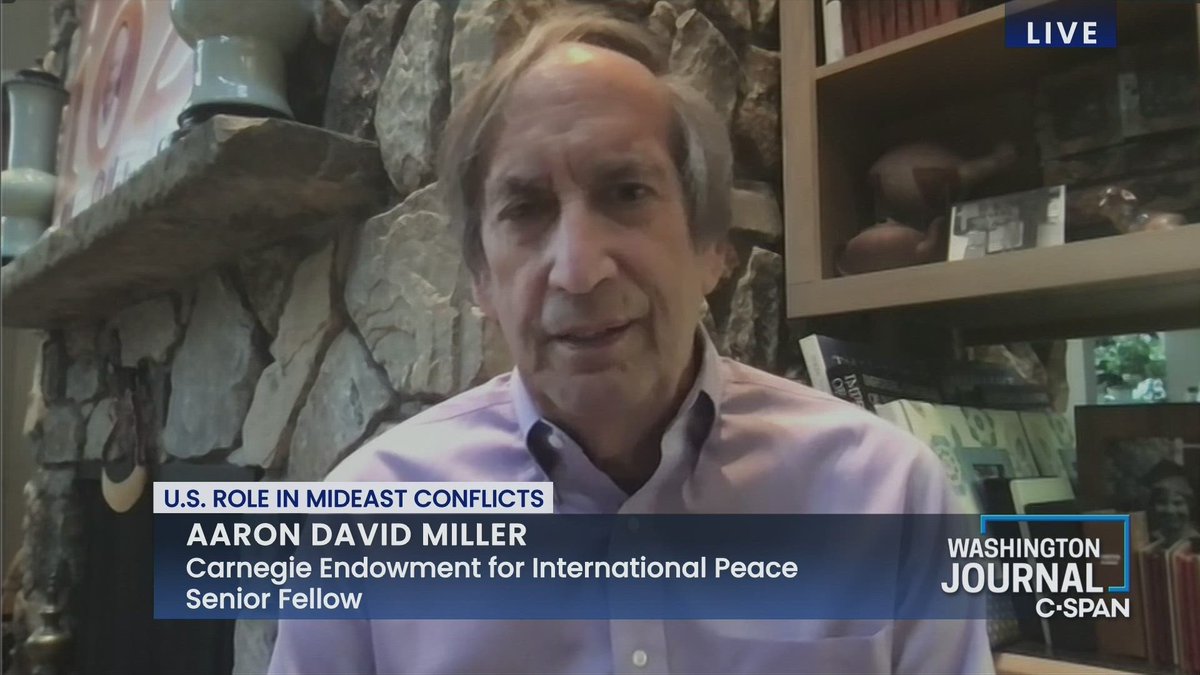 We invite Aaron David Miller (@aarondmiller2) of the Carnegie Endowment for International Peace, to discuss the U.S.' role in the Israel-Hamas conflict, the recent military strikes between Iran and Israel, and efforts to prevent a wider war Watch here: tinyurl.com/e4nuesuy