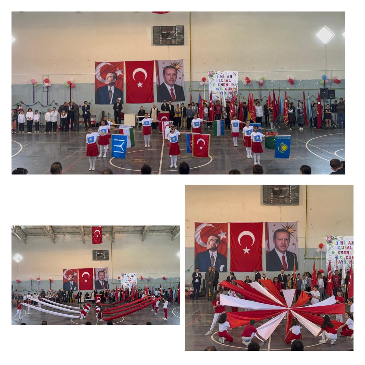 fatihilkorta's tweet photo. 23 Nisan Ulusal Egemenlik ve Çocuk Bayramı ilçemiz kapalı spor salonunda okulumuzun hazırladığı program ile kutlanmıştır. Seyircilerin büyük beğenisini kazanan programımızda emeği geçen tüm öğretmenlerimizi ve öğrencilerimizi tebrik ederiz. @horasanmem25 @s__karakurt  🇹🇷👏🏻 https://t.co/Ddv8Pc5P25