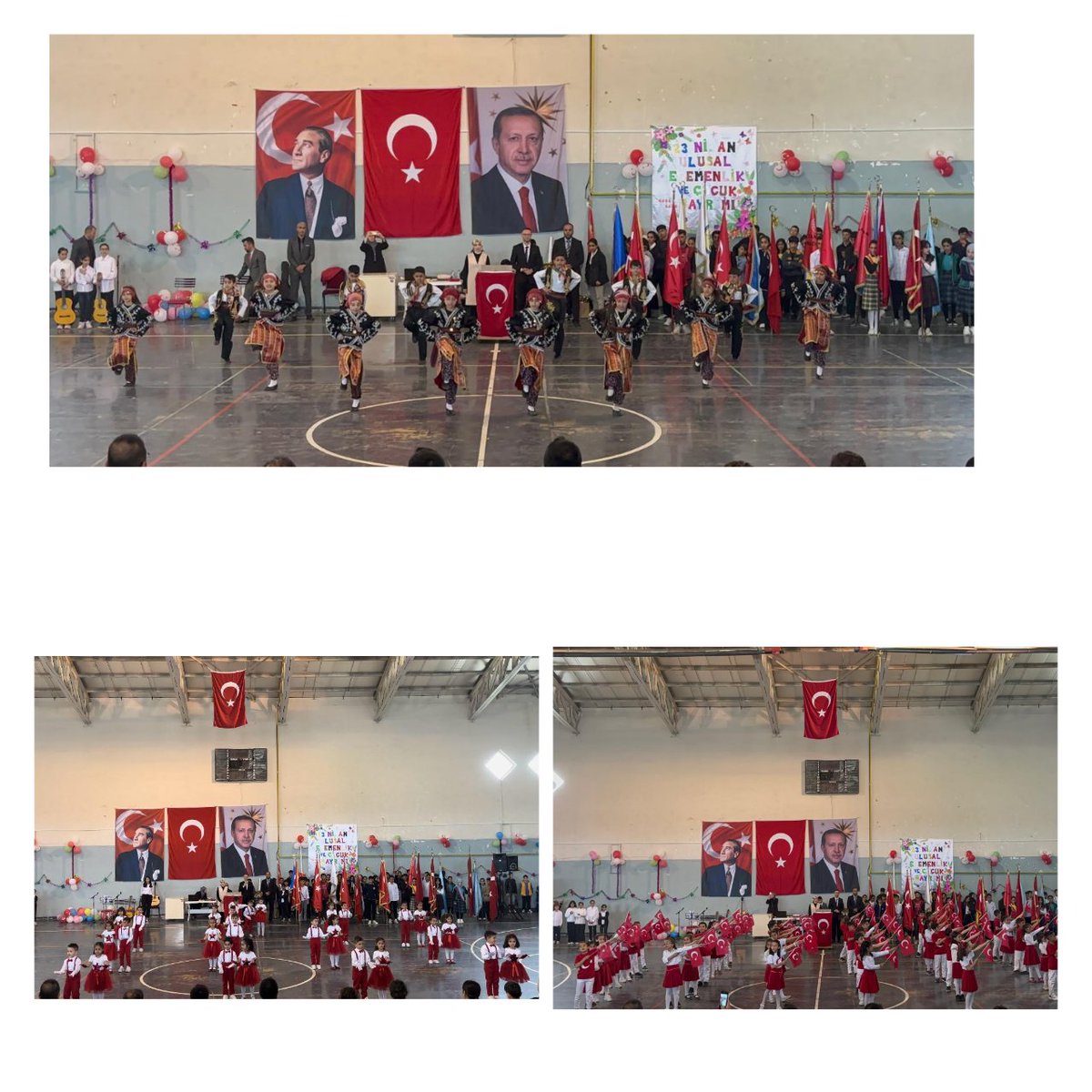 fatihilkorta's tweet photo. 23 Nisan Ulusal Egemenlik ve Çocuk Bayramı ilçemiz kapalı spor salonunda okulumuzun hazırladığı program ile kutlanmıştır. Seyircilerin büyük beğenisini kazanan programımızda emeği geçen tüm öğretmenlerimizi ve öğrencilerimizi tebrik ederiz. @horasanmem25 @s__karakurt  🇹🇷👏🏻 https://t.co/Ddv8Pc5P25