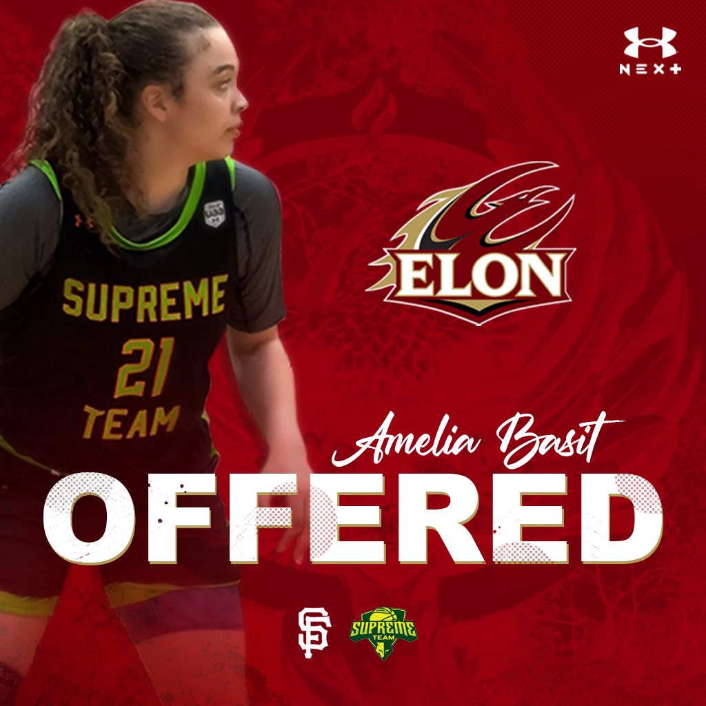 Amelia Basit (@ameliabasit2025) on Twitter photo After a great conversation with <a href="/exdunker/">Charlotte D. Smith</a>, I am blessed to receive an offer from <a href="/ElonWBasketball/">Elon Women's Basketball</a> !
I look forward to more conversations! The work doesn't stop! All glory to God! #GodDid #blessed #guaa #nitenitementality After a great conversation with <a href="/exdunker/">Charlotte D. Smith</a>, I am blessed to receive an offer from <a href="/ElonWBasketball/">Elon Women's Basketball</a> !
I look forward to more conversations! The work doesn't stop! All glory to God! #GodDid #blessed #guaa #nitenitementality