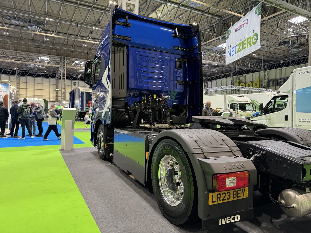 Our IVECO S-Way Natural Gas is a great way to dramatically reduce fleet emissions. Check it out on the Destination Net Zero stand at the CV Show. #IVECO #CVshow