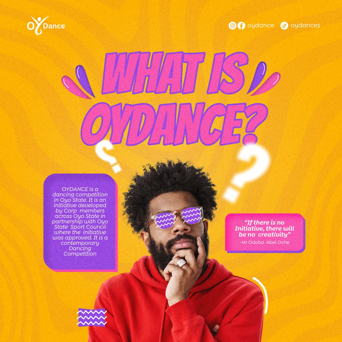 Are you curious about OYDance, the dance revolution everyone's talking about🤔?  
Have you ever wondered what makes OYDance unique✨? 

There you have it then💫.
.....
..
..
.
#Dance #show #oyostate
#dancers #oyocorper #auditions
#lifeofadancer #Dancer #Nigeria #dancebattle