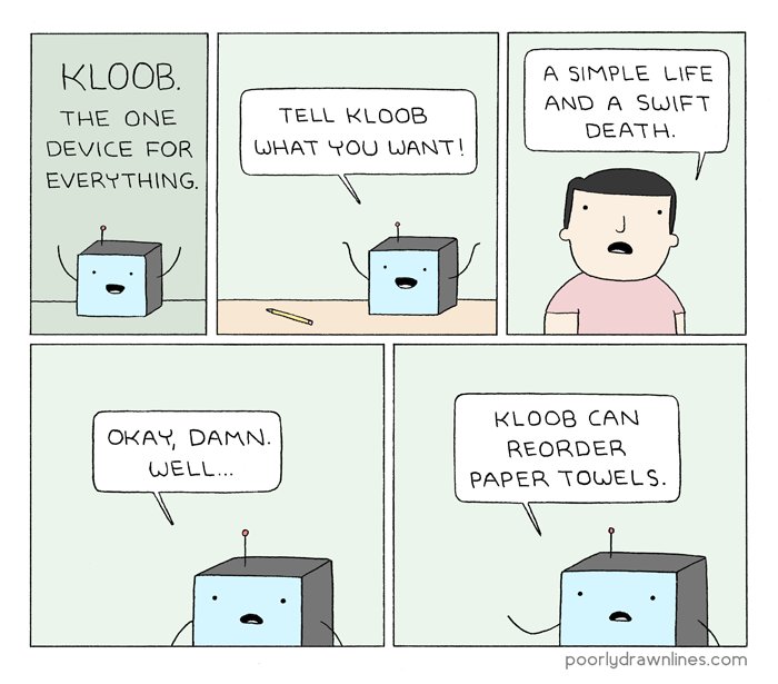 This old Alexa-themed @PDLComics is still relevant for so many proposed Gen AI use cases