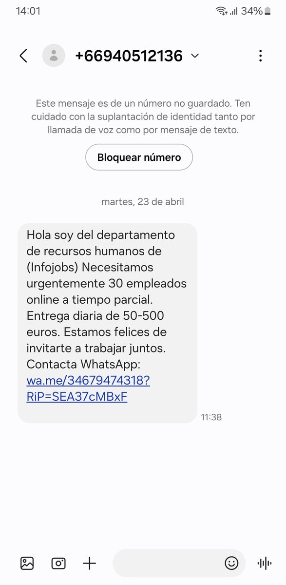 KastonMartin84's tweet photo. .@InfoJobs supuestamente me habéis llamado. ¿Realizáis estas convocatorias en la busqueda de candidatos? https://t.co/Z6sYB3AUqK