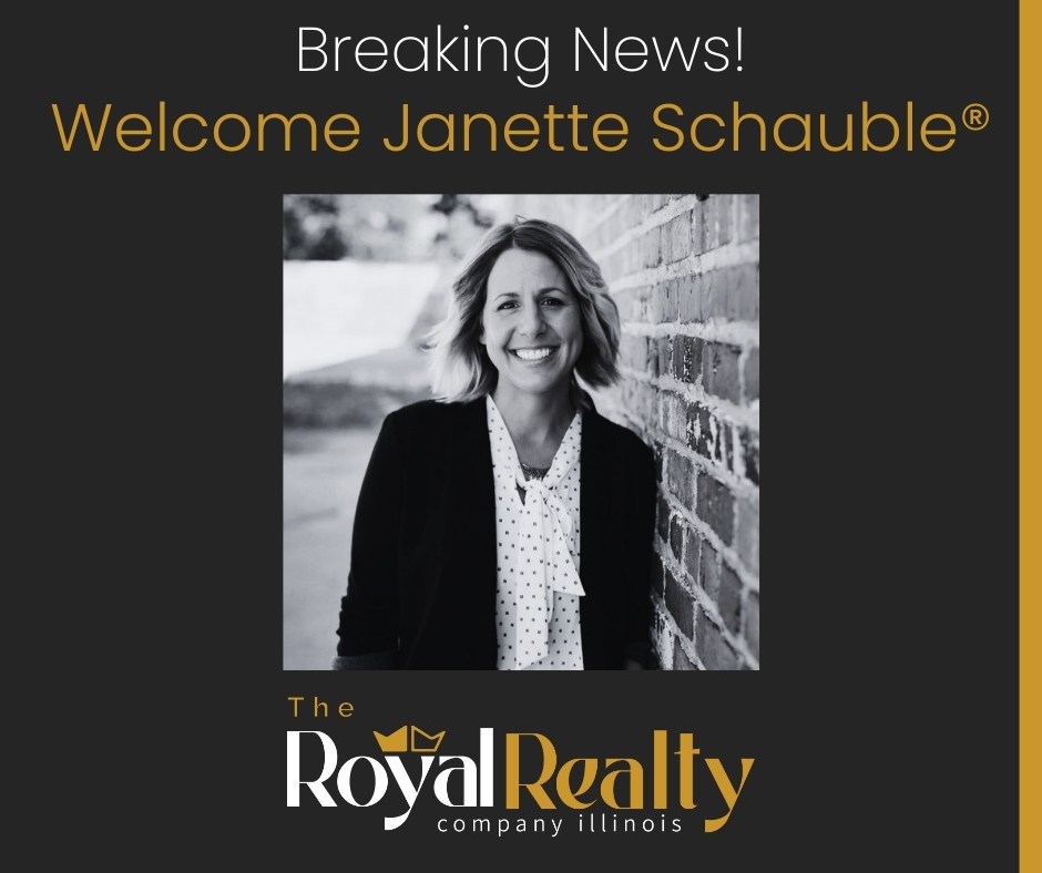 Since everyone needs more good & positive📰(news), announcing a 3rd fantastic addition to The Royal Realty Company Illinois as REALTOR® & Broker Janette Schauble has made the decision to join our brokerage! Welcome Janette!